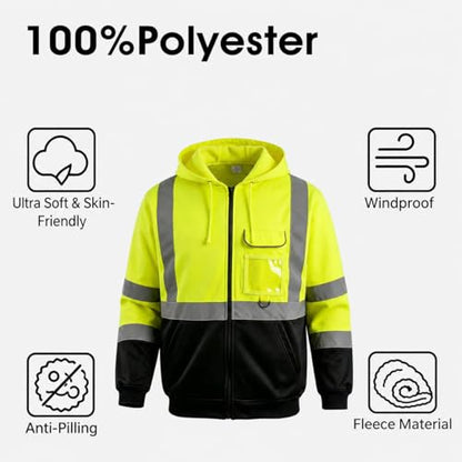 ANSI Class 3 High Vis Safety Hoodie