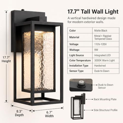 Dusk to Dawn Outdoor Wall Light