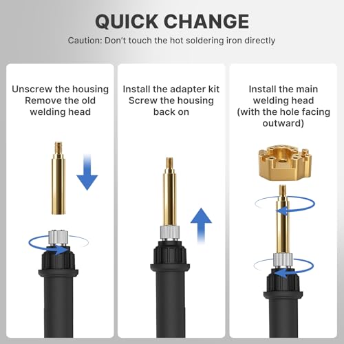 Joystick Soldering Iron Tip for PS5 Xbox One Series S & Switch Controllers (Gold)