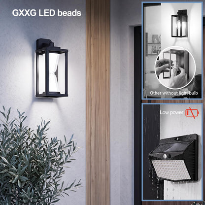 E26 Outdoor wall Light 30W (1/30w/6000k/Black/E26)