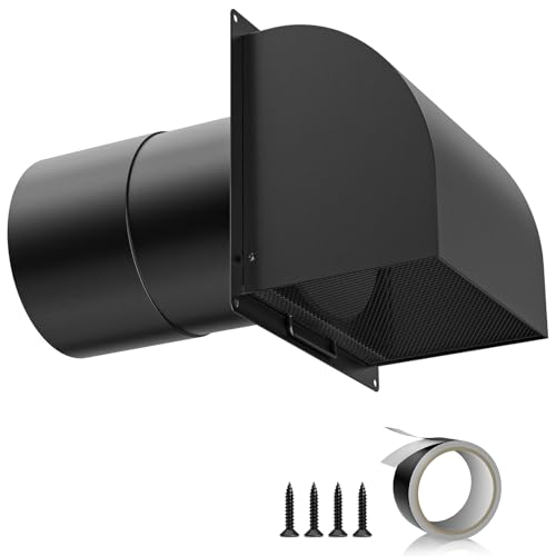 Hooded Wall Vent with Magnetic Flap and Removable Mesh