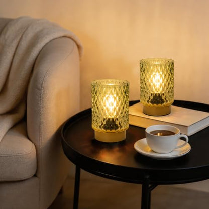 Battery Operated Lamp with Timer (Green)