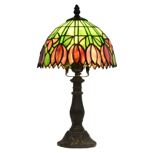 Tiffany Table Lamp Stained Glass Lamp Suitable for LED E26 Bulb