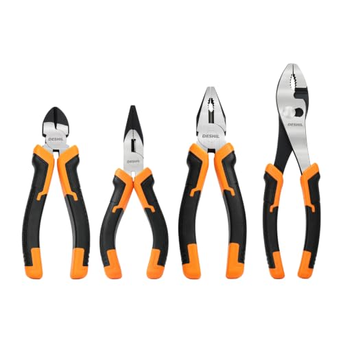 4 piece Pliers Set with 8'' Slip Joint