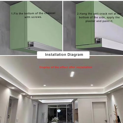 10 Pack U Shape Recessed LED Aluminum Channel