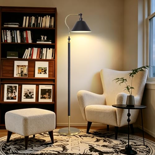 Black Solid Wood lamp Post Floor lamp