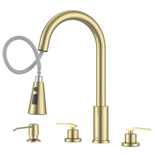 Kitchen Sink Faucet Stainless Steel with Sprayer 2
