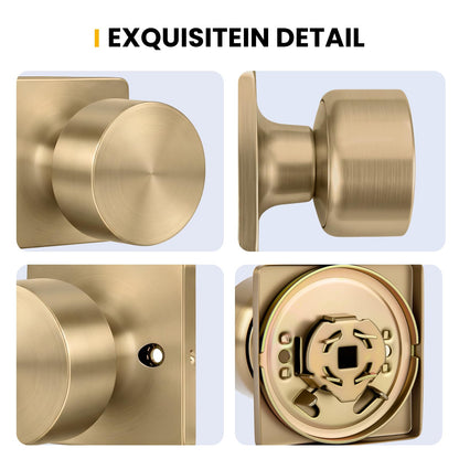 Champagne Bronze Dummy Door Knobs (Champagne Bronze)