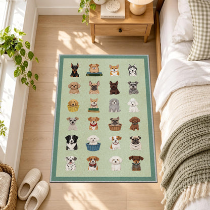 Waterproof 2x3 Small Rug (Dog Green / 2' x 3' (Runner))