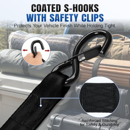Retractable Ratchet Straps Heavy Duty