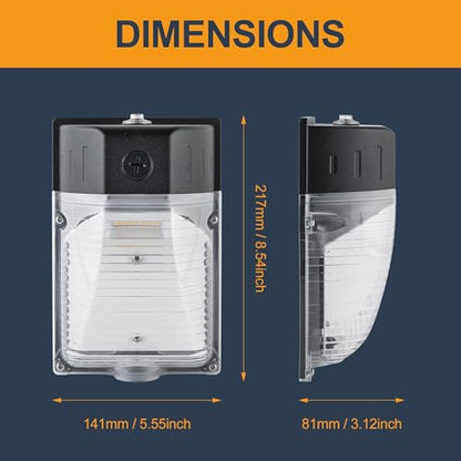 30W LED Wall Pack Light with Photocell 8Pack