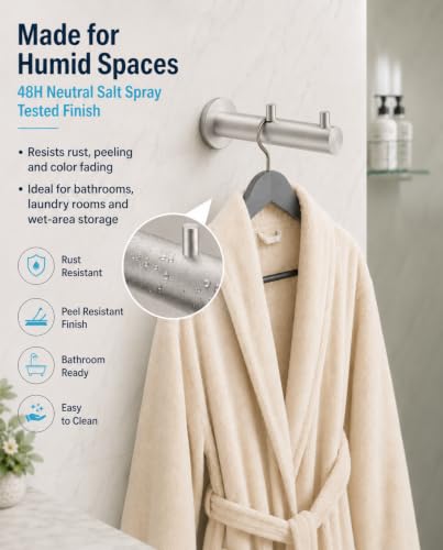 Double Heavy Duty wall Hooks