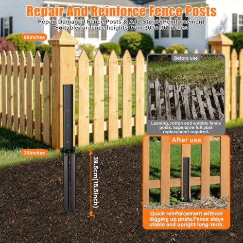 8 Pcs Fence Post Anchor Kit
