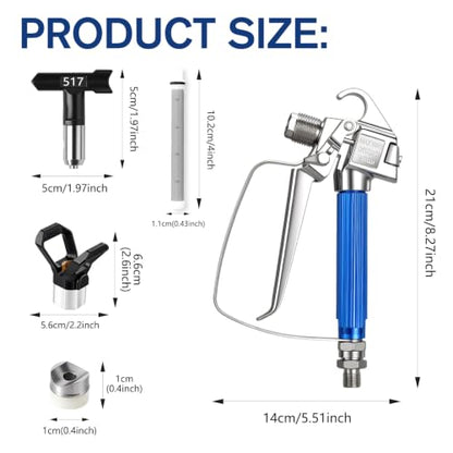 12 PCS Airless Paint Sprayer Gun Kit