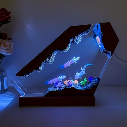 Flying Dragon Resin Lamp