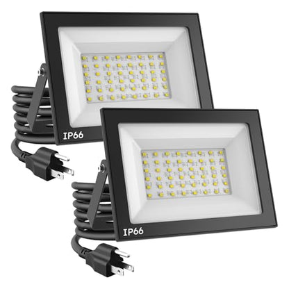 LED Flood Lights Outdoor (50W 2-Pack)