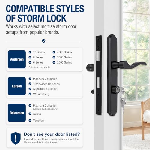 Storm Door Handle Complete Set