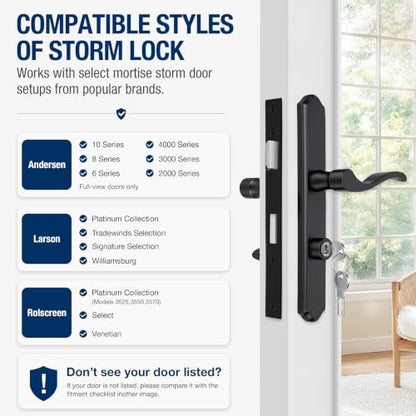 Storm Door Handle Complete Set