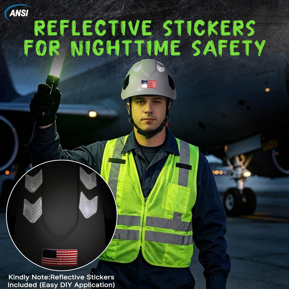 Type 2 OSHA Approved Hard Hat with Chin Strap (White Hard Hat)