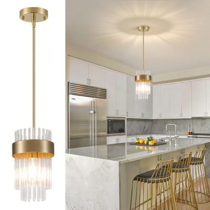 Gold Long Pendant Lights Kitchen Island P