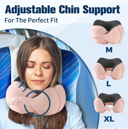 Neck Pillow for Traveling (Light Pink)