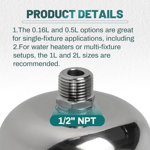 Pack of 2 Niikappu 1L Mini Thermal Expansion Tank (1L)