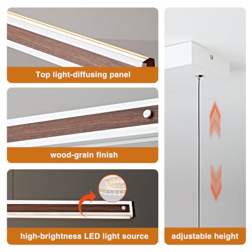 36" LED Linear Pendant Light (White / 36inch)