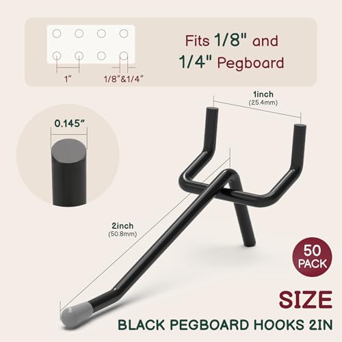 Skin Pegboard Hooks 50PC