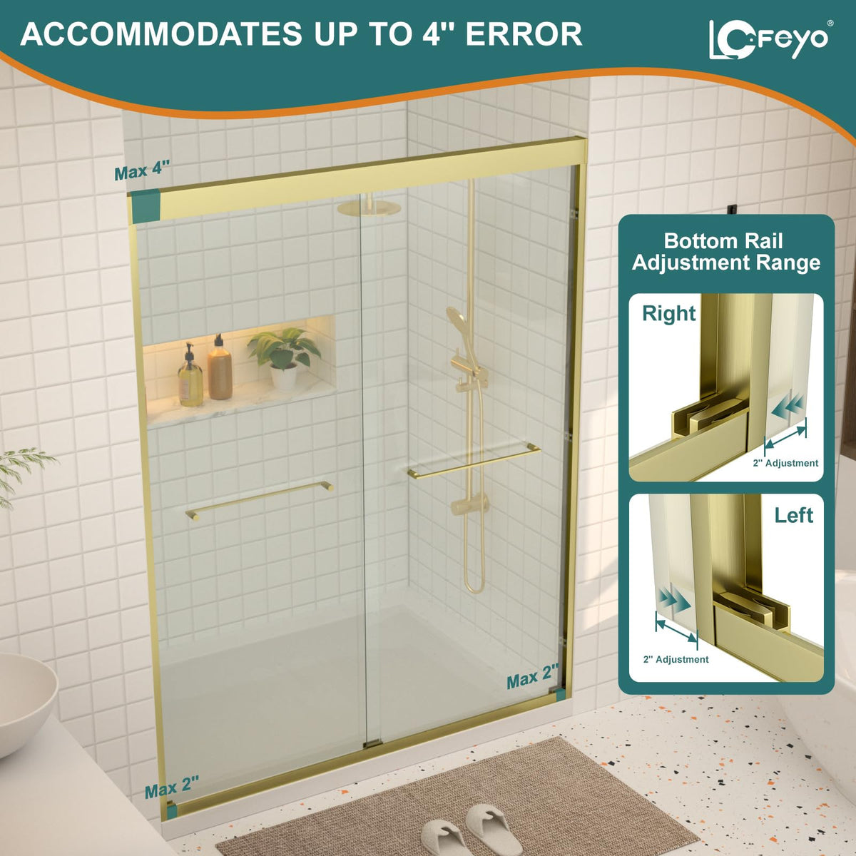 56 60" W x 76" H Semi (Gold / 60''x76'')