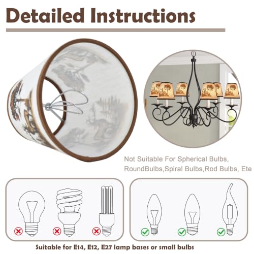 Mini Lamp Shade Chandelier Shades Set of 6