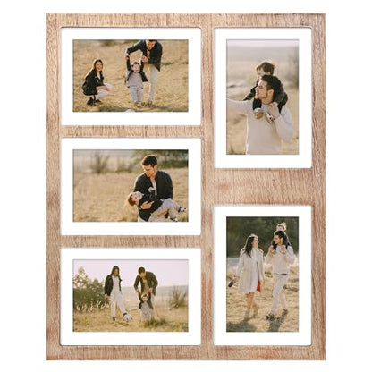 4x6 or 5x7 Picture Frames (Rustic Brown / 13x16in (1Pack))