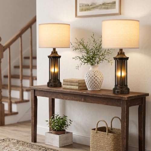 Farmhouse Table Lamps for Living Room