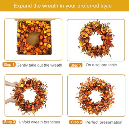 Fall Pumpkin Wreath
