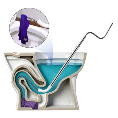 Telescopic 304 Stainless Steel Toilet Drain unclogger