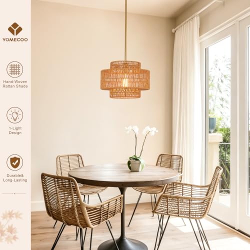 Hand Woven Rattan Chandelier
