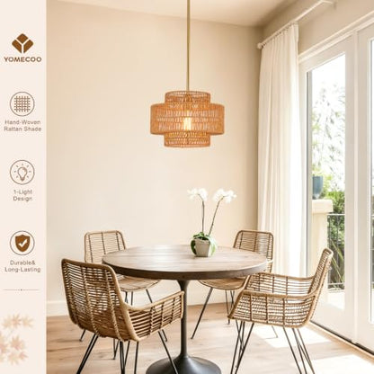 Hand Woven Rattan Chandelier