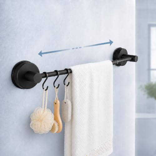 Suction-Cup-Towel-Bar for Bathroom Wall