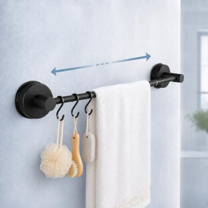 Suction-Cup-Towel-Bar for Bathroom Wall