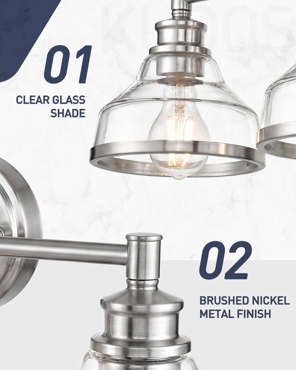 4 Light Brushed Nickel Vanity Light (Brushed Nickel / 4 Light)