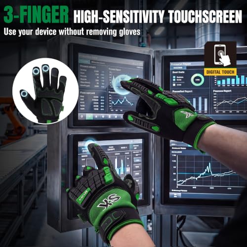 Unisex Heavy impact Touchscreen Work Gloves