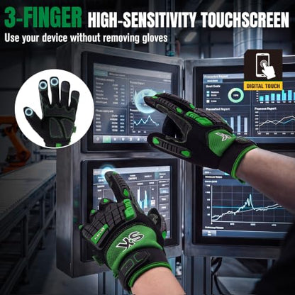 Unisex Heavy impact Touchscreen Work Gloves