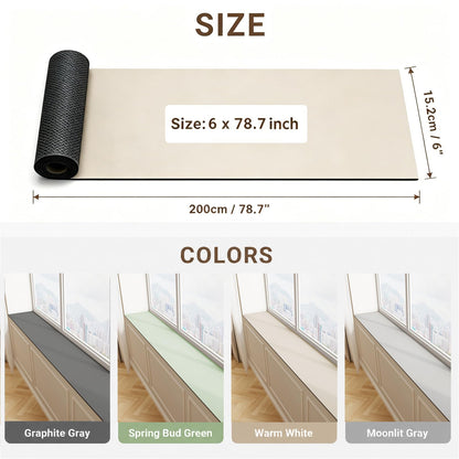 Narrow Window Sill Mat (Beige / 6" x 6'7" (Rectangular))
