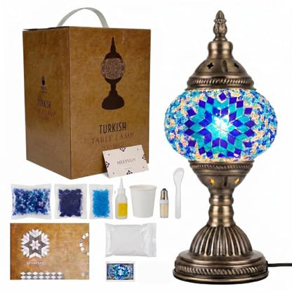 DIY Turkish Mosaic Lamp Kit with Gift Box