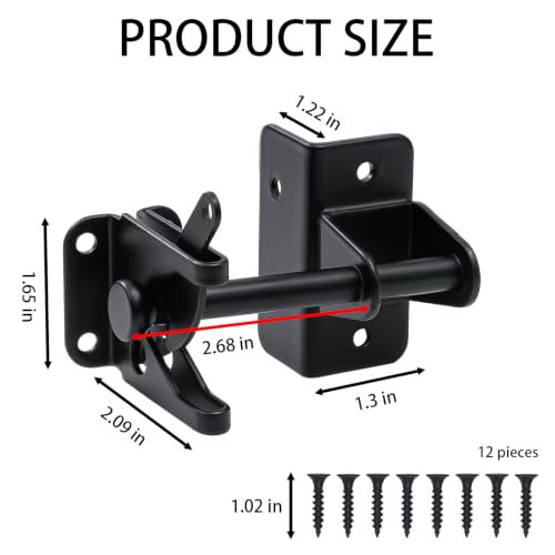 Self Locking Gate Latch