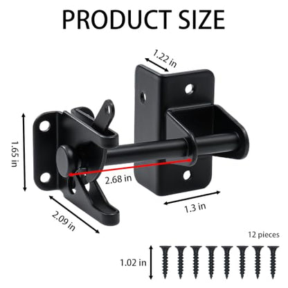 Self Locking Gate Latch