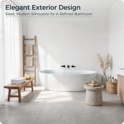 Black Wall Mount Tub Filler (Matte Black - Modern)