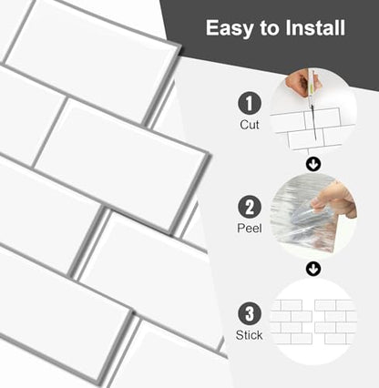 10 Sheets Peel and Stick Backsplash