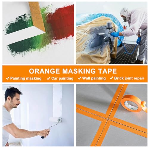 Orange Painters Tape 1 Inch (Orange)