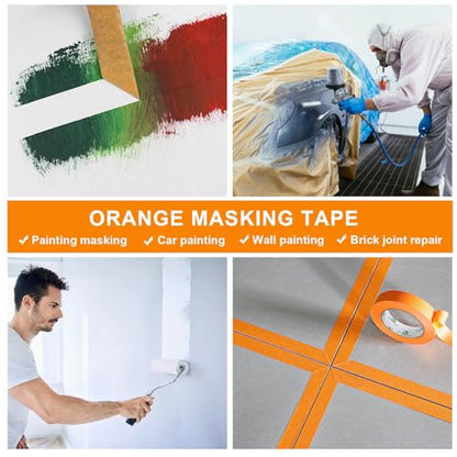 Orange Painters Tape 1 Inch (Orange)