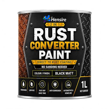 Hensire 2-in-1 Rust Converter Paint & Metal Primer
